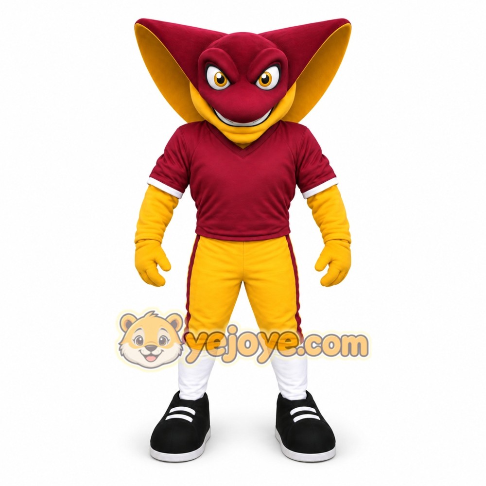Cartoon Stingray Mascot Costume with Sport Team Character Design Cartoon Stingray Mascot Costume with Sport Team Character Design