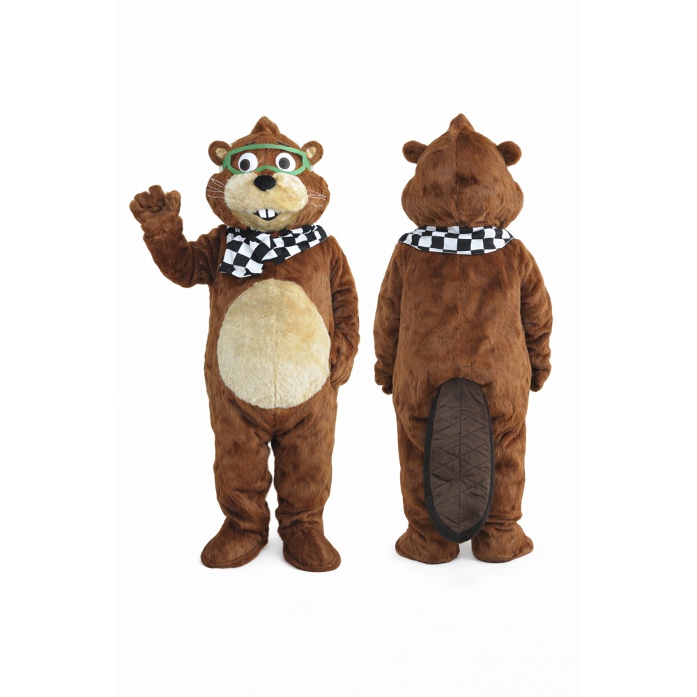 Brown Beaver Mascot Costume for Parties and Events