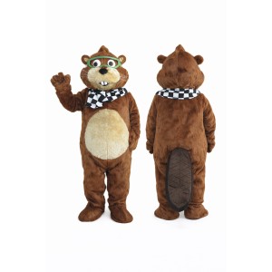 Brown Beaver Mascot Costume for Parties and Events
