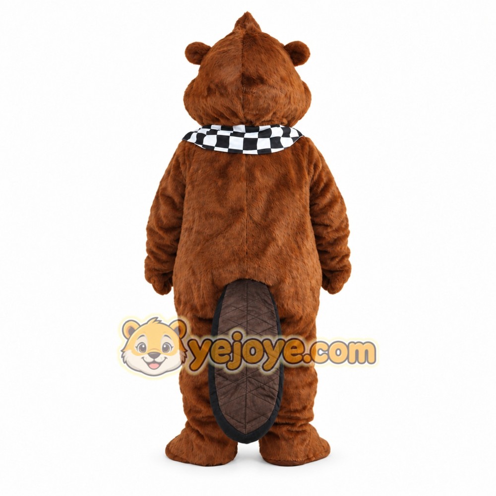 Brown Beaver Mascot Costume for Parties and Events Brown Beaver Mascot Costume for Parties and Events