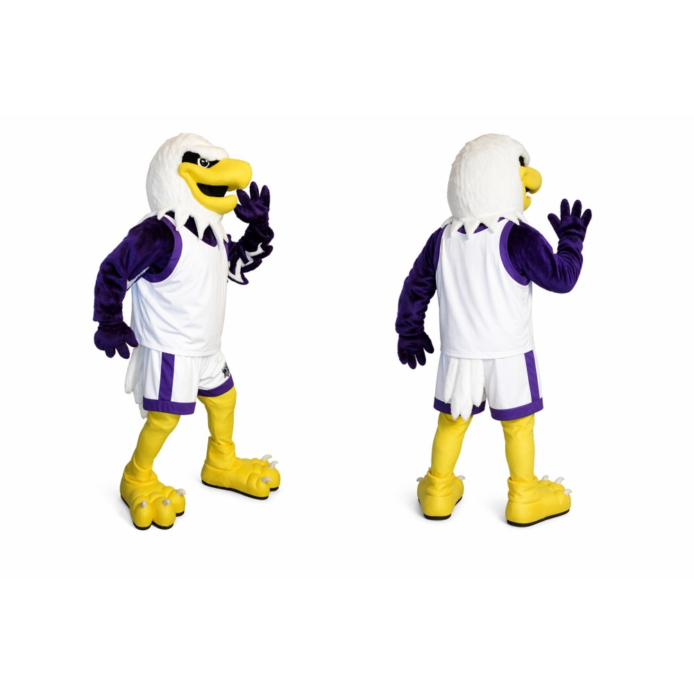 Purple Eagle Mascot Costume