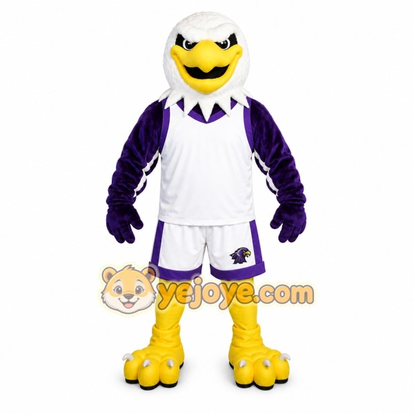 Purple Eagle Mascot Costume