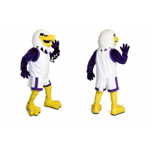 Purple Eagle Mascot Costume