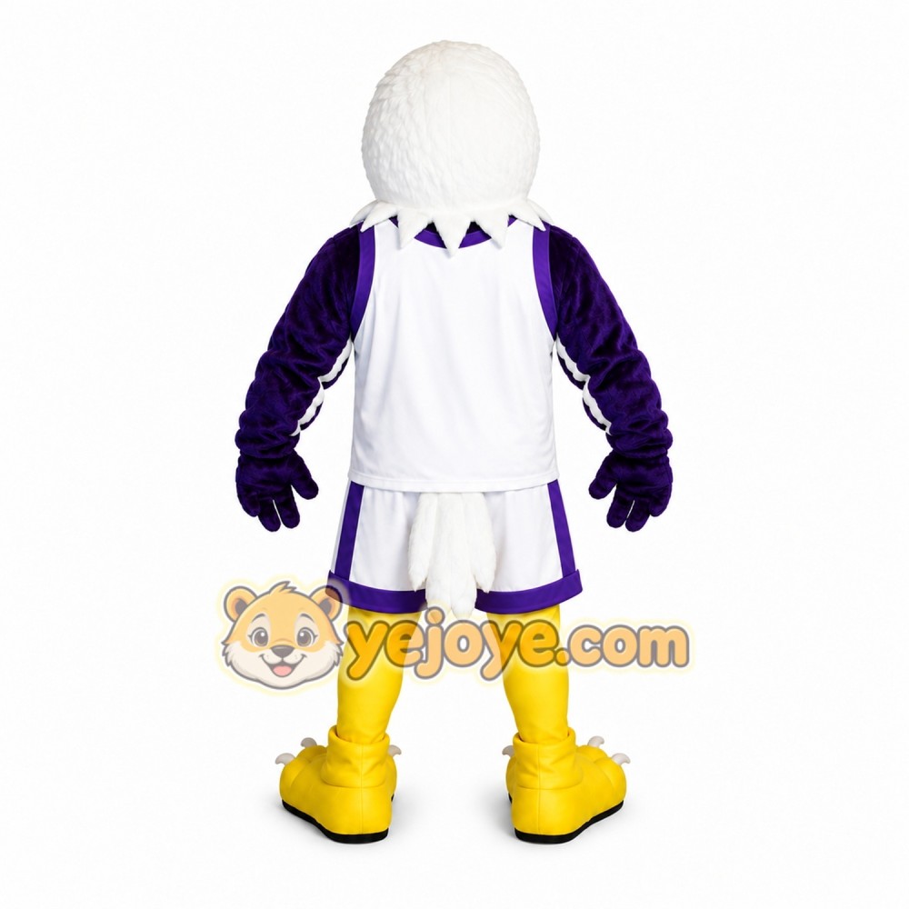Purple Eagle Mascot Costume Purple Eagle Mascot Costume