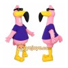 Pink Flamingo Mascot Costume with Sunglasses Pink Flamingo Mascot Costume with Sunglasses