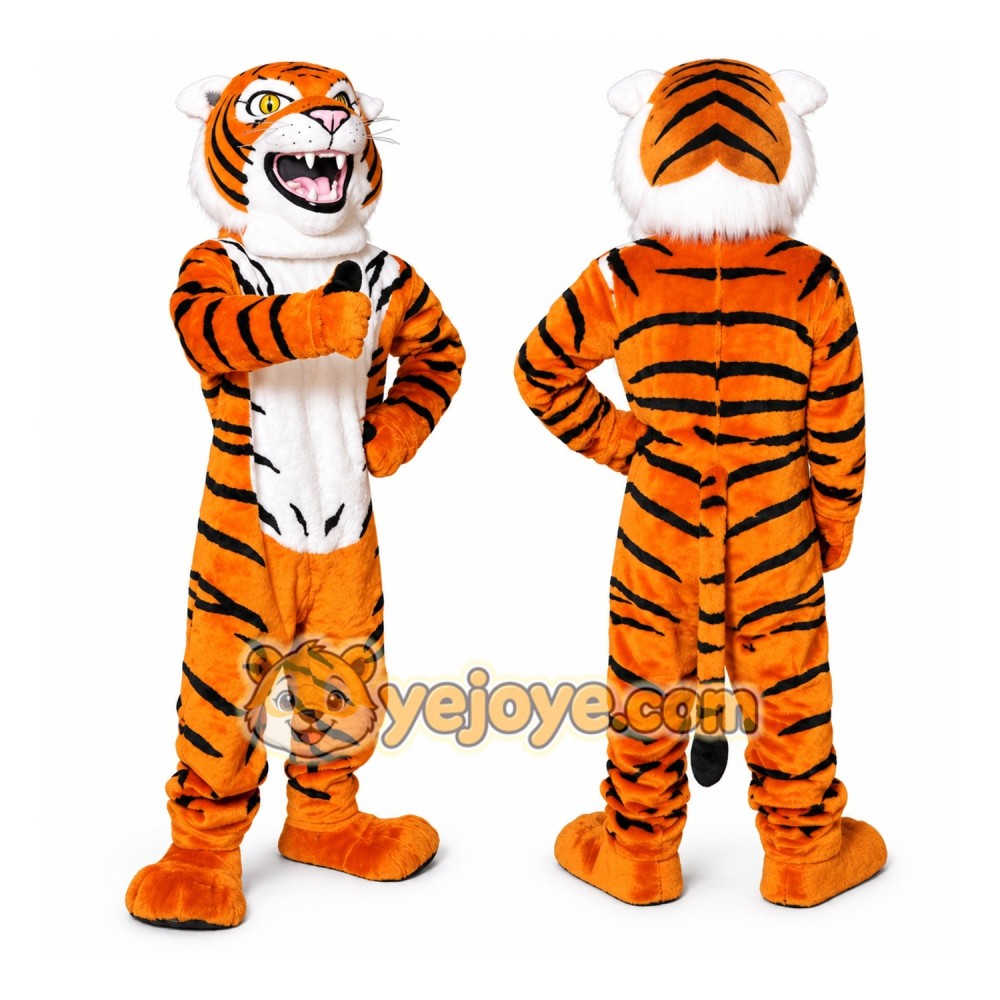 Tiger Mascot Costume Orange and Black for Events Tiger Mascot Costume Orange and Black for Events