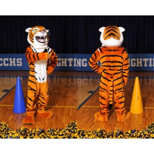 Tiger Mascot Costume Orange and Black for Events