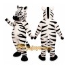 Zebra Mascot Costume Black and White Plush Outfit Zebra Mascot Costume Black and White Plush Outfit