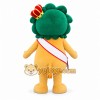 Yellow Lion Mascot Costume with Crown and Sash