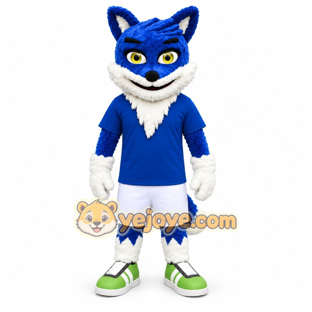 Blue Fox Mascot Costume