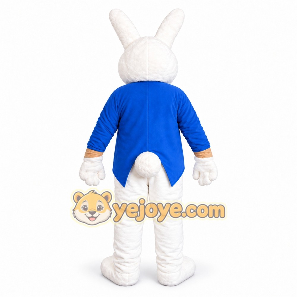Blue Bunny Mascot Costume for Kids or Adults
