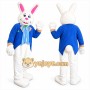 Blue Bunny Mascot Costume for Kids or Adults