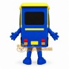 Blue Bus Mascot Costume Blue Bus Mascot Costume
