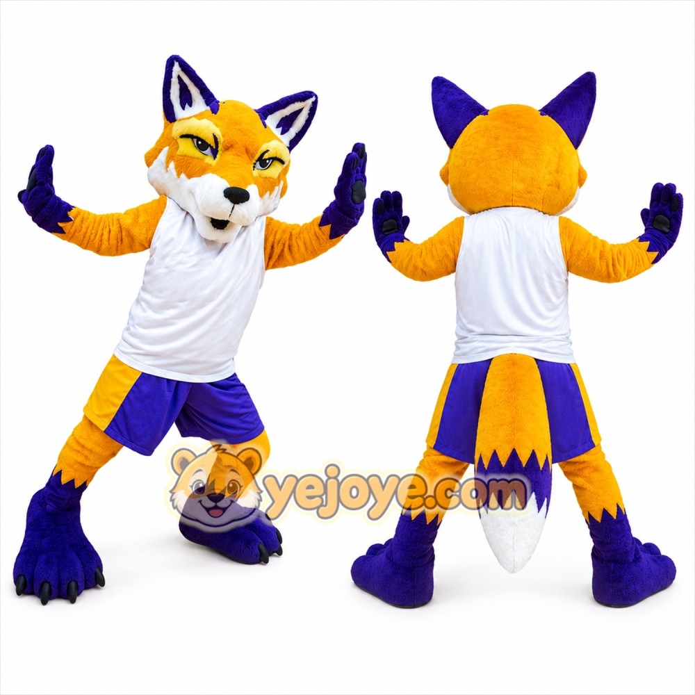 Yellow Fox Mascot Costume for Kids and Adults Yellow Fox Mascot Costume for Kids and Adults