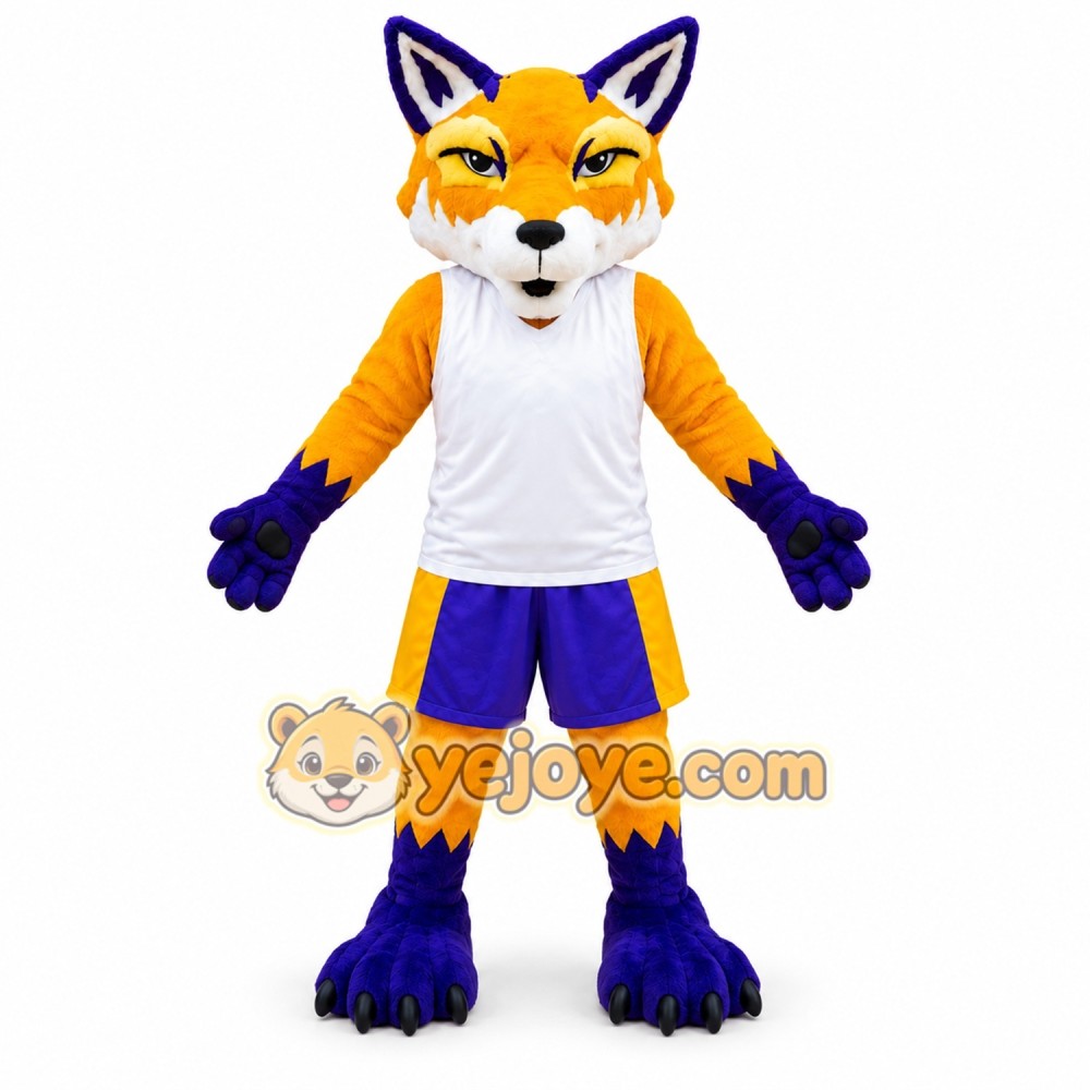 Yellow Fox Mascot Costume for Kids and Adults Yellow Fox Mascot Costume for Kids and Adults
