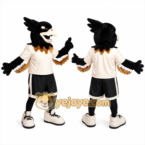 Brown Eagle Mascot Costume for Events and Performances