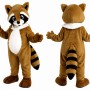 Brown Raccoon Mascot Costume for Adults