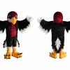 Black and Red Bird Mascot Costume