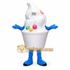 Ice Cream Mascot Costume with Blue Gloves Ice Cream Mascot Costume with Blue Gloves