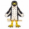 Peregrine Falcon Mascot Costume Black and Yellow Peregrine Falcon Mascot Costume Black and Yellow