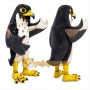 Peregrine Falcon Mascot Costume Black and Yellow
