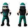Green Viking Mascot Costume for Kids and Adults