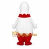 White and Red Bowling Ball Mascot Costume White and Red Bowling Ball Mascot Costume