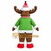 Green and Brown Moose Mascot Costume Green and Brown Moose Mascot Costume