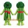 Green Broccoli Mascot Costume with Red Belt Green Broccoli Mascot Costume with Red Belt