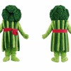 Green Broccoli Mascot Costume with Red Belt