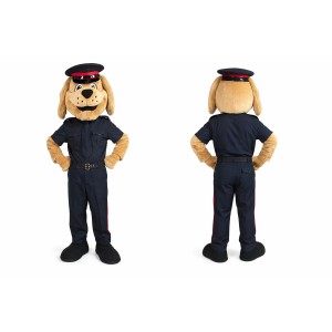 Blue Dog Police Mascot Costume