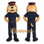 Blue Dog Police Mascot Costume