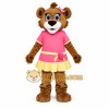 Brown Bear Mascot Costume with Pink Dress Brown Bear Mascot Costume with Pink Dress