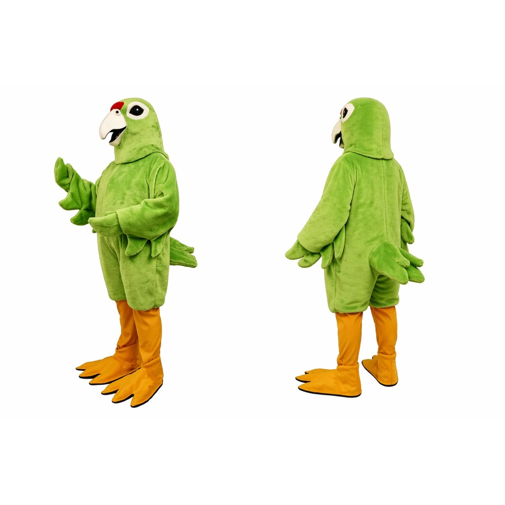 Green Parrot Mascot Costume