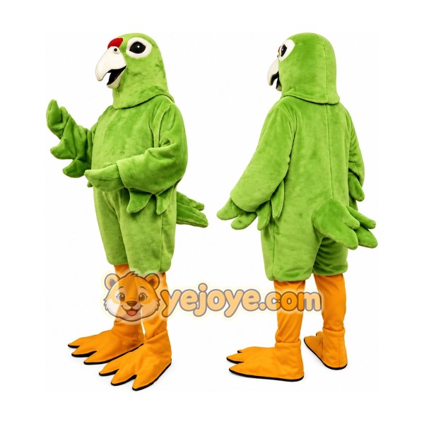 Green Parrot Mascot Costume