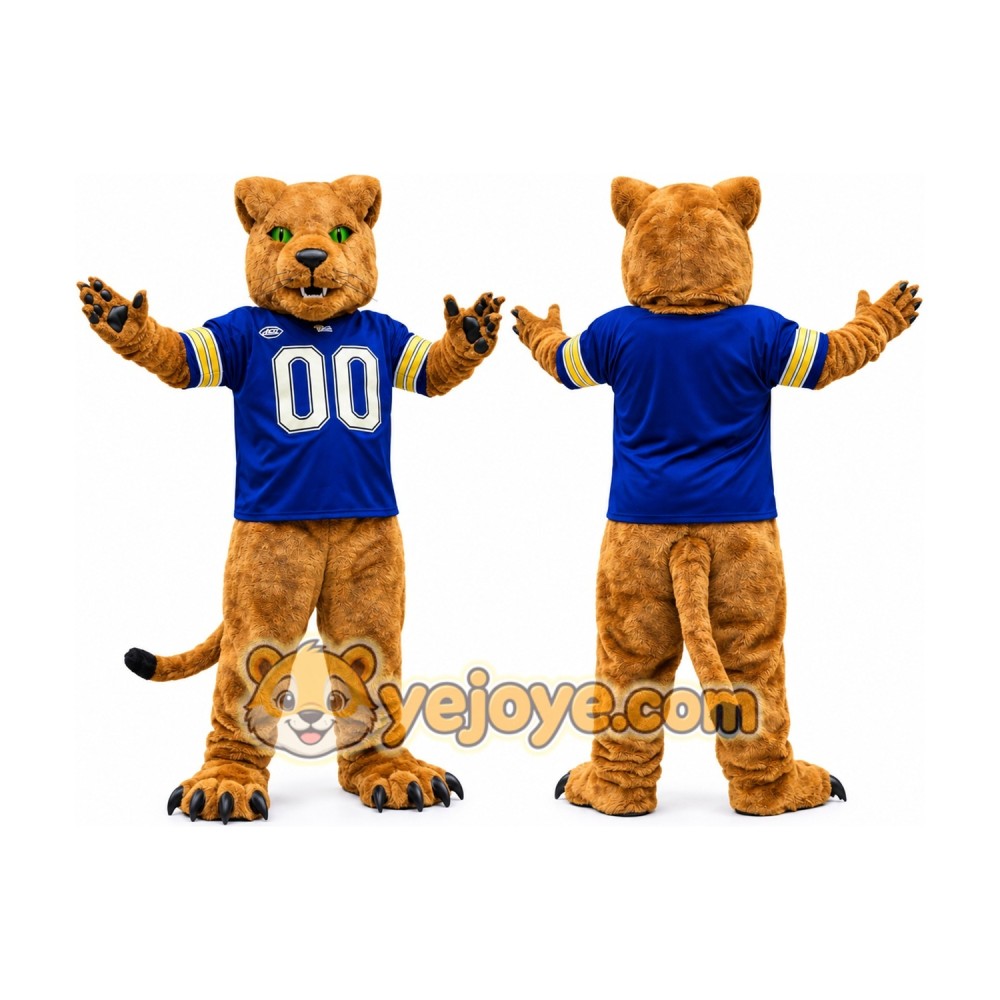 Blue Lion Mascot Costume with Cheerleader Jersey Blue Lion Mascot Costume with Cheerleader Jersey