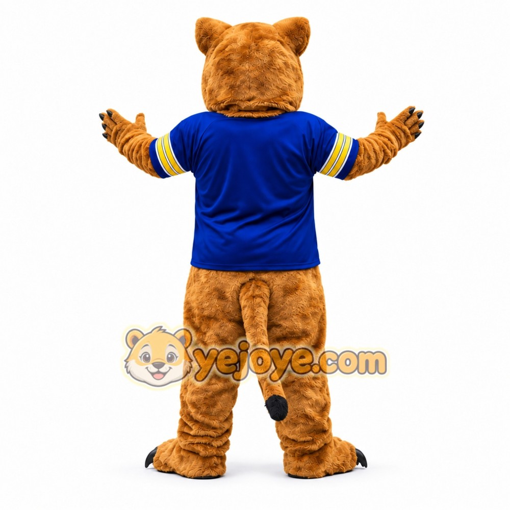 Blue Lion Mascot Costume with Cheerleader Jersey Blue Lion Mascot Costume with Cheerleader Jersey