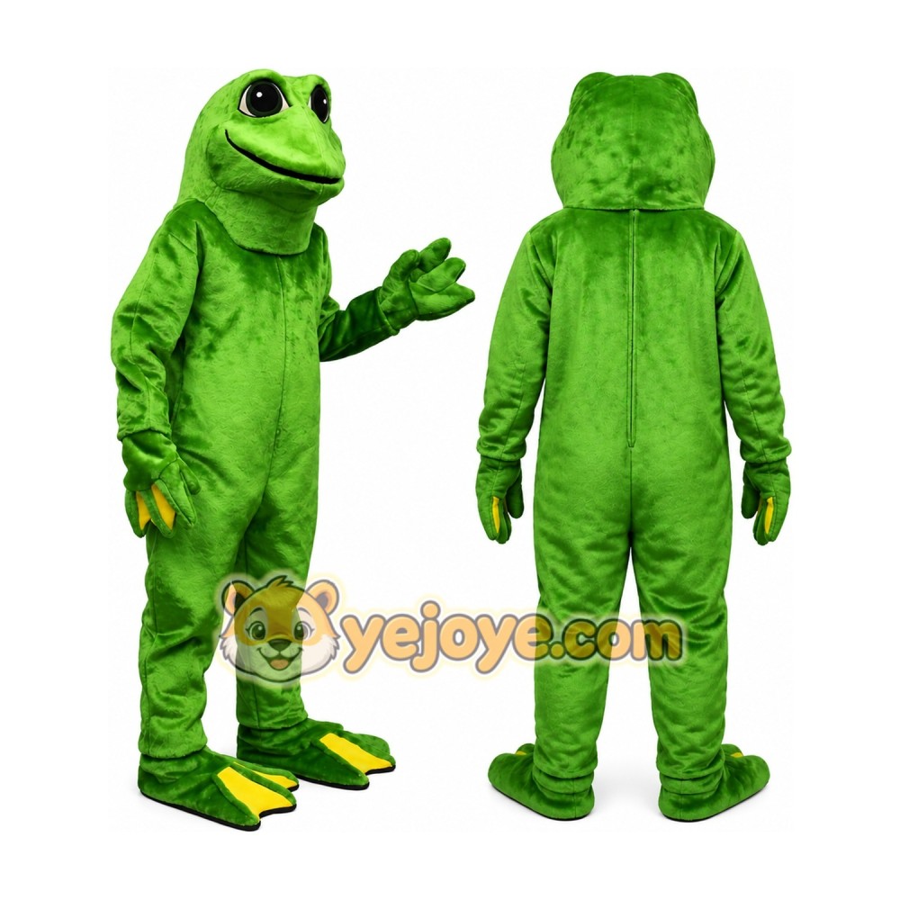 Green Frog Mascot Costume for Kids and Adults Green Frog Mascot Costume for Kids and Adults