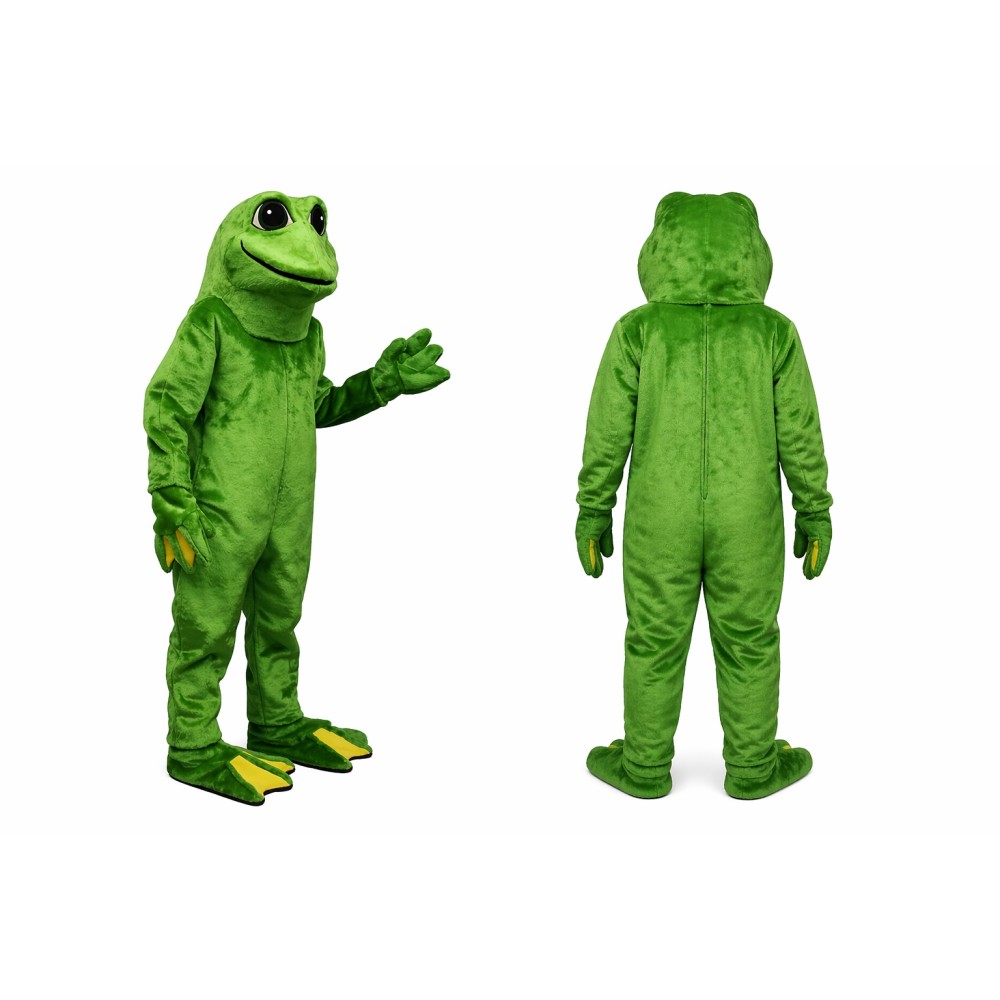 Green Frog Mascot Costume for Kids and Adults