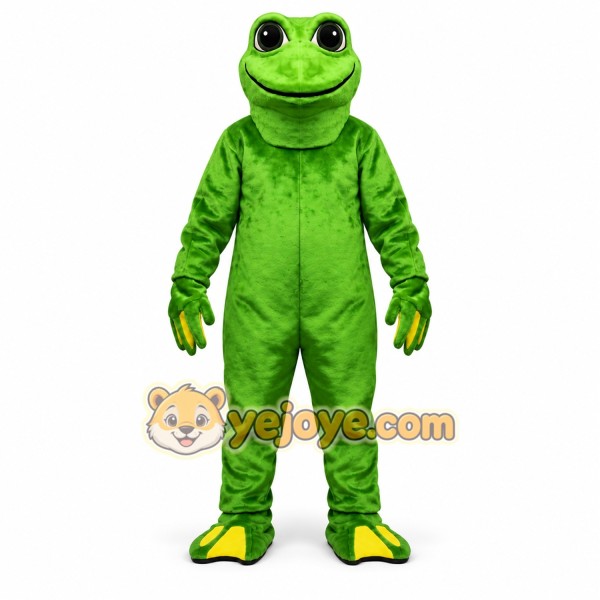 Green Frog Mascot Costume for Kids and Adults