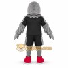 Gray Bird Mascot Costume with Red Shoes Gray Bird Mascot Costume with Red Shoes
