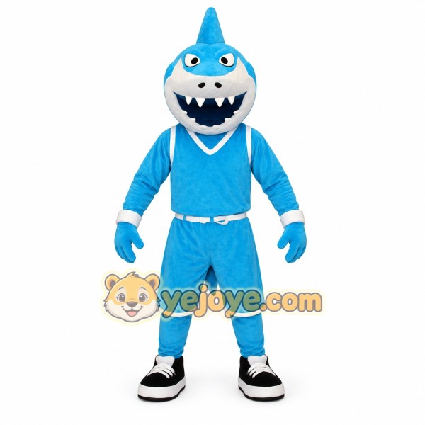 Blue Shark Mascot Costume for Parties and Events