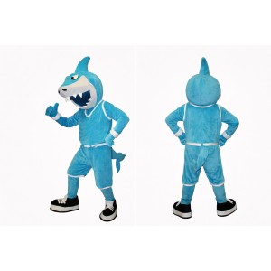 Blue Shark Mascot Costume for Parties and Events