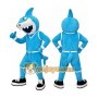 Blue Shark Mascot Costume for Parties and Events