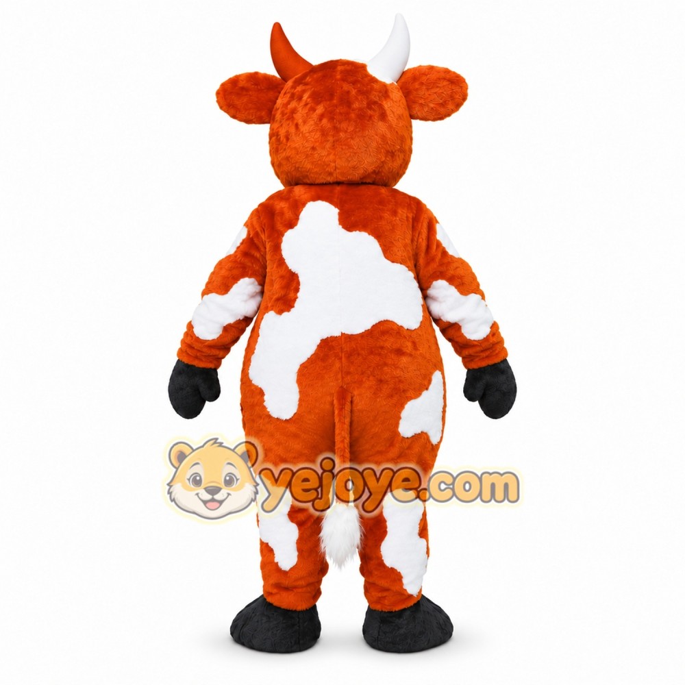 Orange Cow Mascot Costume for Kids and Adults Orange Cow Mascot Costume for Kids and Adults