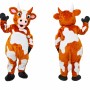 Orange Cow Mascot Costume for Kids and Adults