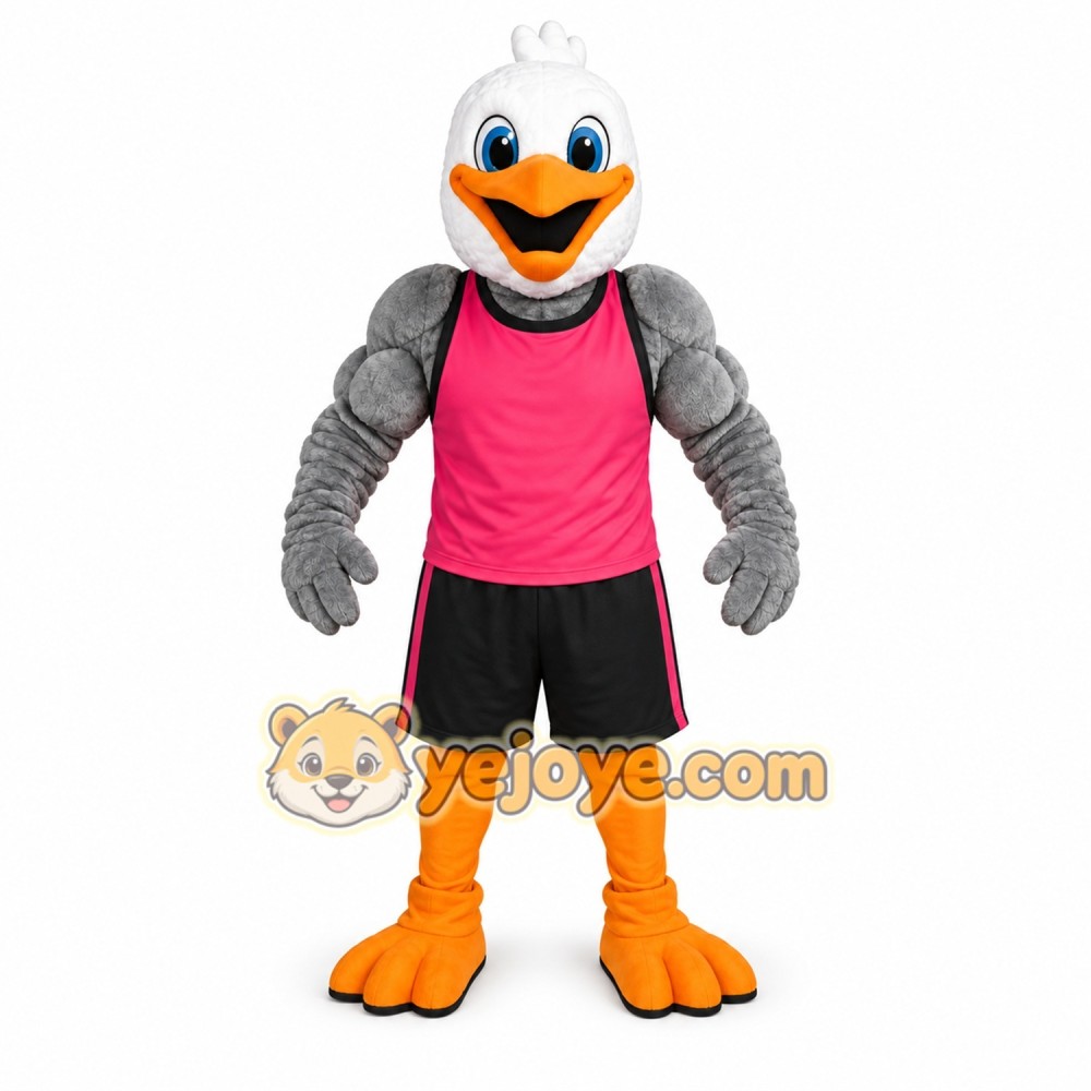 Pink Bird Mascot Costume Pink Bird Mascot Costume