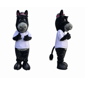 Black Horse Mascot Costume for Kids and Adults