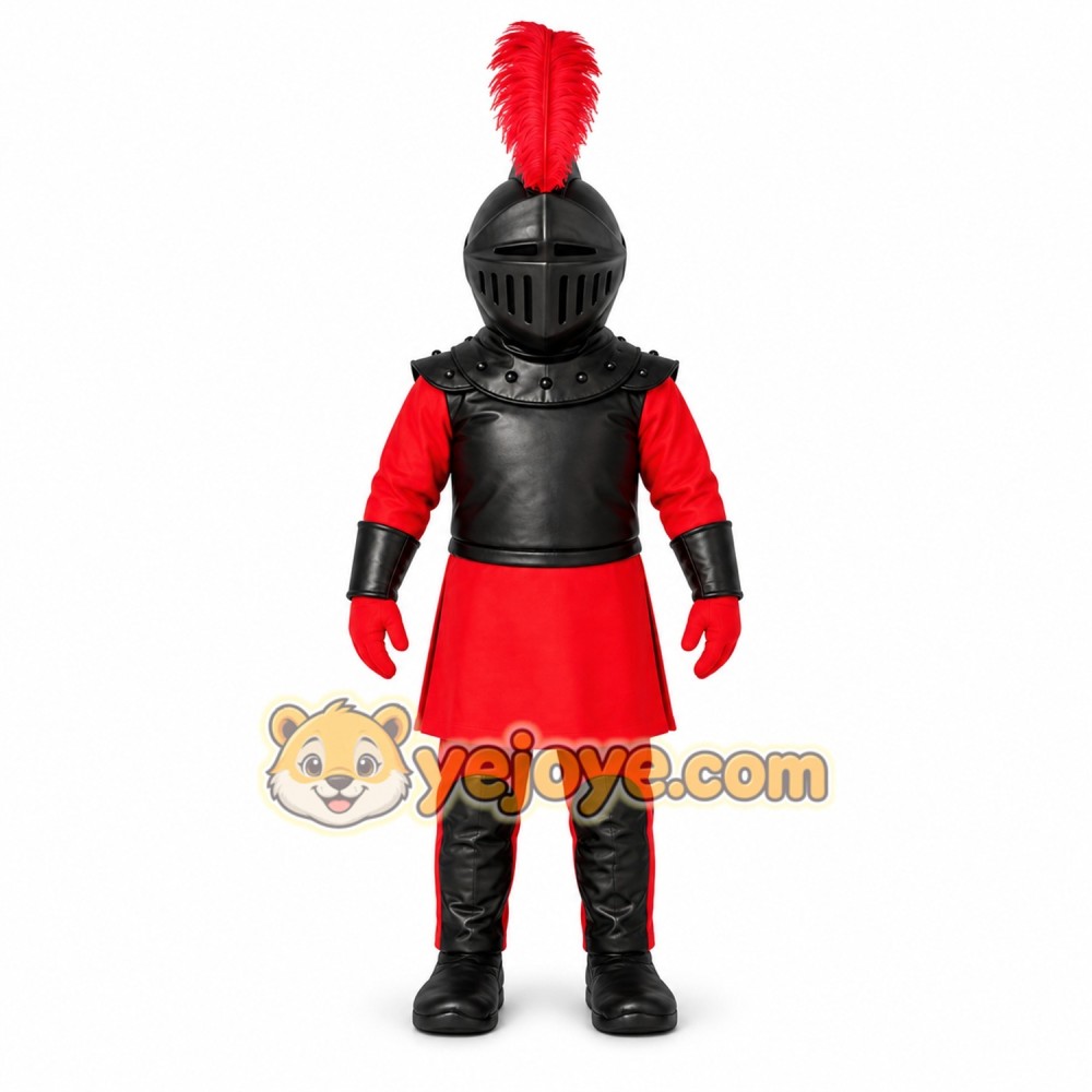 Red Knight Mascot Costume for Kids Red Knight Mascot Costume for Kids