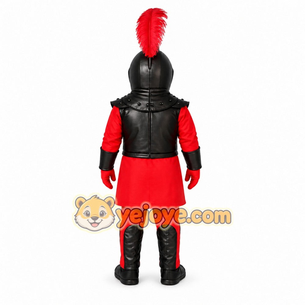 Red Knight Mascot Costume for Kids Red Knight Mascot Costume for Kids
